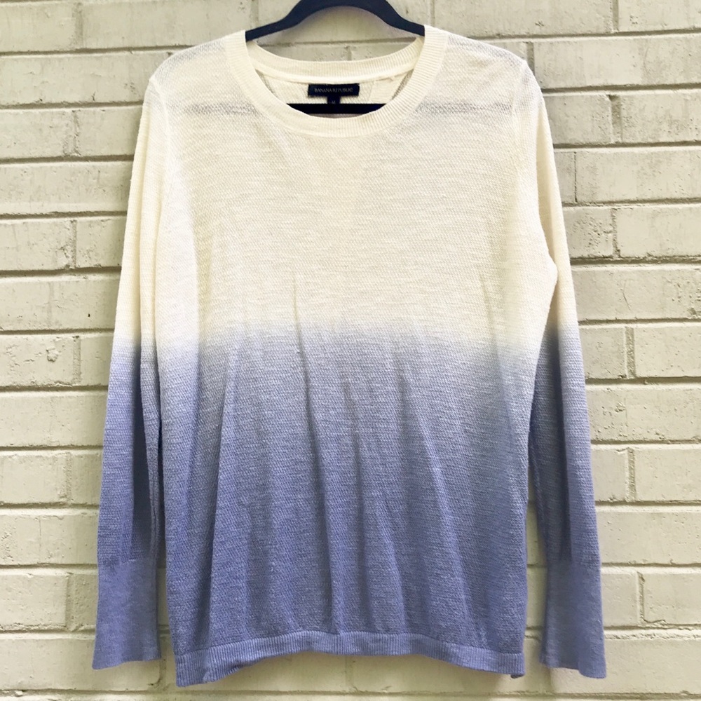 Banana republic ombré open back sweater